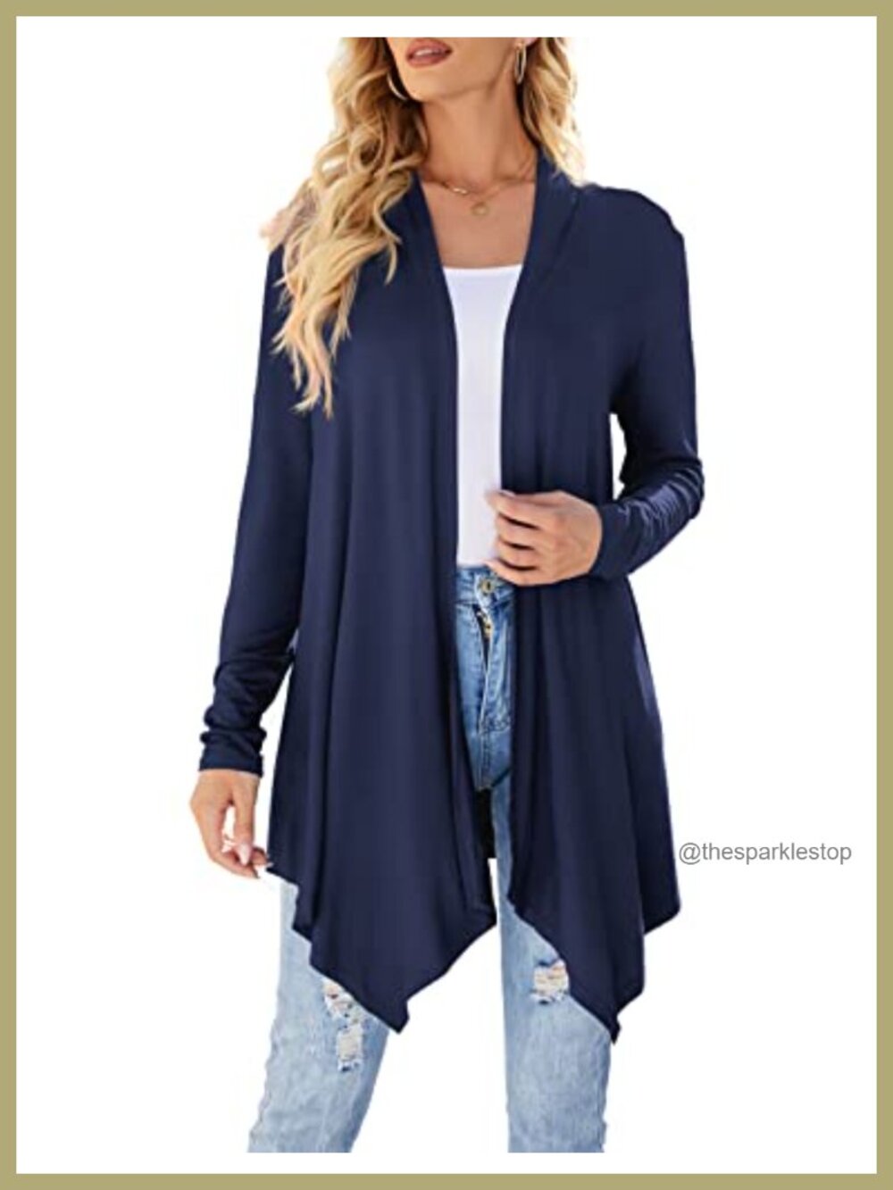 Uvog Womens Lightweight Duster Cardigan Long Sleeve Open Front Sweater
